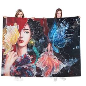 Lh125 Ubeesize 840322302228 Extra Soft Fleece Throw Blanket - Queen Size For Couch Sofa Or Bed Cozy