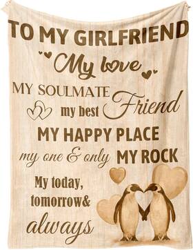 A37hhl0138 Ueedklaayy Girlfriend Valentines Day Gift To My Gifts Blanket Happ