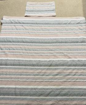Ugg 008889158935 Twin Blanket Comforter Pink Gray Textured Fabric One Pillowcase 64 Inch X 80