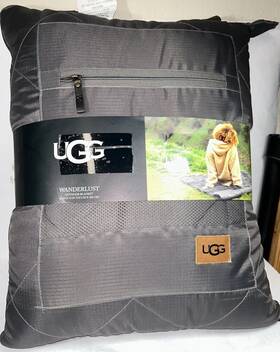 Ugg 008889185542 Wanderlust Packable Sherpa Outdoor Travel Blanket 60ftft X 72ftft