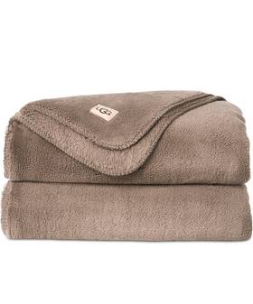 18964 Ugg Australia Home Whitecap Throw Blanket 50 Inch X 70 Light Fawn Soft Plush Nwt
