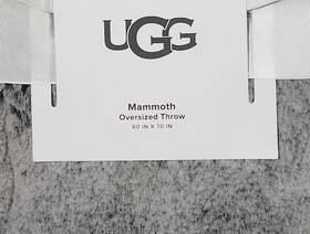 Ugg Australia 008889229338 Mammoth Throw Blanket 60 Inch X70 Gray New