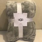 Ugg Novah Queen Soft Plush Faux Fur Blanket Comforter 96inchx92inch Seal Gray New
