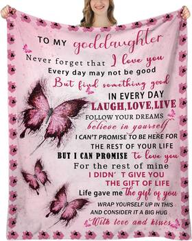 Uhankru 799793198130 Goddaughter Blanket From Godmother Gifts Goddaug
