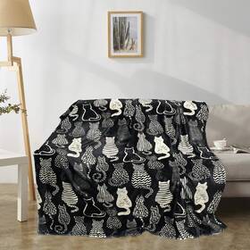 Uimchwp 125462372180 Cozy Black Cat Blanket 50x60 Inches - Perfect Gift For Lovers