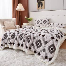 B0czhxfnbk Ukeler Boho Sherpa Throw Blankets 60 80 Fleece Blanket For All Season