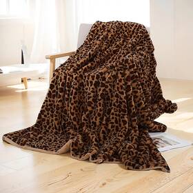 R1693 Ukeler Best Leopard Throw Blanket 50ftftx60ftft 480 Gsm Double Sided Faux Fur Blankets And