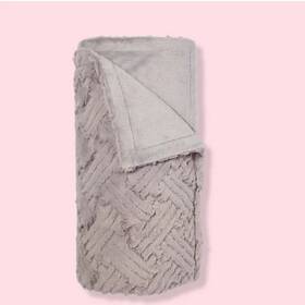Ulta 717897113873 Beauty Grey Ultra Soft Plush Throw Cozy Blanket Faux Fur 50 Inch X60 New