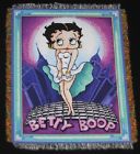 Unbranded New Betty Boop Cool Breeze Tapestry Throw Gift Blanket Subway Marilyn Monroe Nip 087918759152