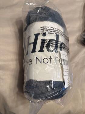 Unhide 847636043366 Nwt Lil Marsh Blanket Throw Charcoal Charlie Small 50 X 60
