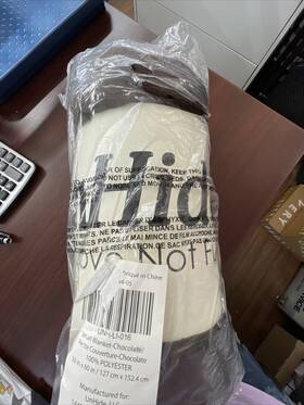 Unhide 847636046602 Nwt Lil Marsh Blanket Throw Chocolate 50x60