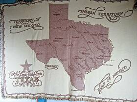 Unnamed 656729690024 State Of Texas Tapestry Throw Blanket Lone Star 69 Inch X45