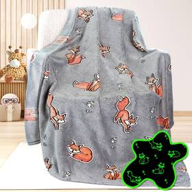 Uofon 458691866125 Fox Gifts Toys For Kids Boys Baby- Glow In The Dark Blanket Presents