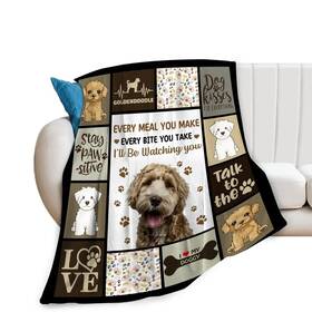 Uphomart 457482999729 Goldendoodle Gifts Dog Throw Blanket Soft Fleece Flannel Bedding