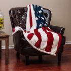 Us-flag-60x70 Chanasya American Flag Blanket Us Comforter Super Soft 817797020810