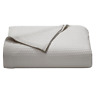 Ushsee1035070 Nautica Baird Pastel Gray Solid Cotton Knitted Blanket 313037859801