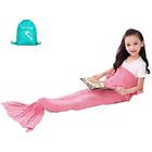 Usk02 Senyang Mermaid Tail Blanket Kids Hand Crochet Snuggle 713831967151