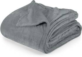 Ub0494 Utopia Bedding Cool Grey Fleece Blanket Twin Size Lightweight Fuzzy Soft Anti-static Microfi
