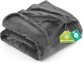 Ub897 Utopia Bedding Fleece Blanket King Size Grey 90x102 Inches Ultra Soft Warm Lightweight Micro