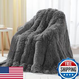 B0c7vnc9xn Uttermara Shaggy Faux Fur Weighted Blanket Queen Size 12 Lbs Long Sherpa