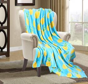 Valerian 686091878065 Luxury Velvet Super Soft Light Weight Blanket Prints Fleece Throw - All Year