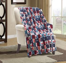 Valerian 686091878119 Luxury Velvet Super Soft Light Weight Blanket Prints Fleece Throw - All Year
