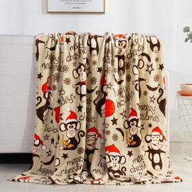 Valerian 686091935140 Luxury Velvet Super Soft Light Weight Blanket Prints Fleece Year Round Home D