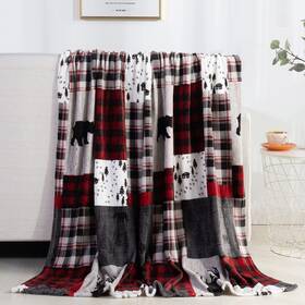 Valerian 686091935157 Luxury Velvet Super Soft Light Weight Blanket Prints Fleece Year Round Home D
