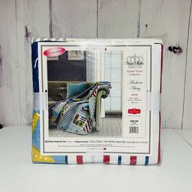 Dqt508 Vb Anchors Away Reversible Soft Quilted Throw Nautical Blanket 50x60 Virah Bella