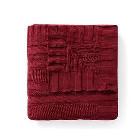 Vcny Home 735732093371 Dublin Collection Throw Blanket - 100% Cotton In Cable Knit Weave Ultra