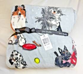 12408-16012 Vera Bradley Best In Show Dog Throw Blanket 50 X 80