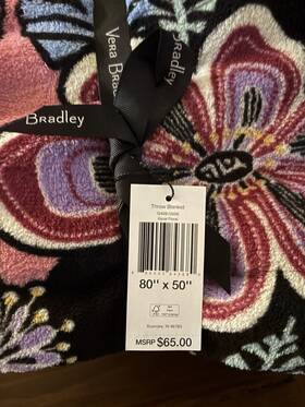 12408-r48 Vera Bradley Blanket
