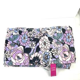 15564-18102 Vera Bradley Fleece Travel Blanket Aloha Blooms Lavender 60x45 Brand New