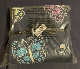 25005-16954 Vera Bradley Pride Butterflies Oversized Plush Throw Blanket 94 Inch X 66 - Nwt