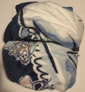 2832819201 Vera Bradley Disney Cinderella Paisley Twilight Blue Plush Throw Blanket