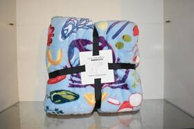5066821 Vera Bradley Essential Throw Blanket 50 Inch X 80 Seafood Boil 487 Nwt
