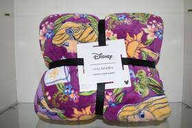 51647-23032 Vera Bradley Disney Rapunzel Climbing Ivy Throw Blanket 50 Inch X 80 Purple Nwt