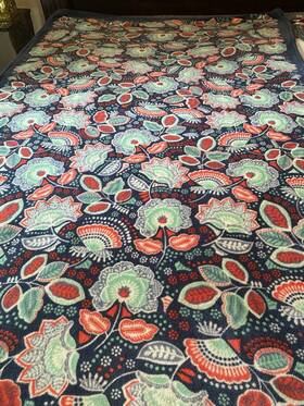 Vera Bradley 886003416167 Plush Throw Blanket Nomadic Floral Summer 2016 Collection 49 Inch X84