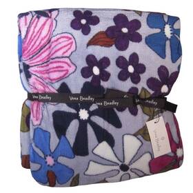 Vera Bradley 886003813423 Bengal Lily Polyester Fleece Throw Blanket 80 Inch X 50 New