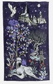 Vera Bradley Forbidden Forest Harry Potter Plush Throw 80inchx50inch Blanket Owls