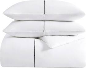 Ushsfn1113896 Vera Wang - King Duvet Cover Set Soft Bedding Zig Zag White/black