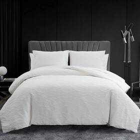 Ushsfn1220230 Vera Wang - King Duvet Cover Set Soft Bedding With Matching White