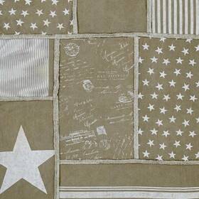 16156 Vhc Brands Gettysburg Cotton Front / Polyester Fleece Backing Throw Blanket 50 X 60 In