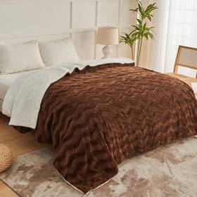 B0d91yp1bg Vipbed Full Size Heated Blanket Faux Rabbit Fur 6 Heat Settings Auto-off