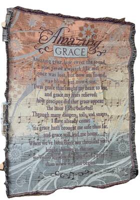 Virah Bella 842131101047 Amazing Grace How Sweet Sound Church Quilted Throw Blanket 74 X 52