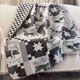 Virah Bella 842131106707 Farm Life Reversible Soft Quilted Throw Blanket 50x60 In