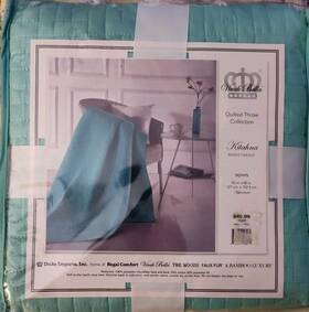 Virah Bella 842131118533 Quilted Throw Collection Blanket Kitahna Basket Weave Reversible New