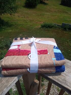 Dqt10092 Virah Bella Camping Reversible Camper Soft Quilted Camp Throw Blanket 50x60 In