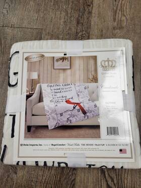 Dqt10118 Virah Bella - Cardinals Lightweight Quilted Throw Blanket 50 Inch X60