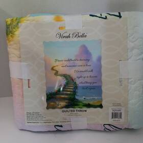 Dqt5405 Virah Bella Bella- Stairway To Heaven Lightweight Quilted Throw Blanket 50 Inch X60 New